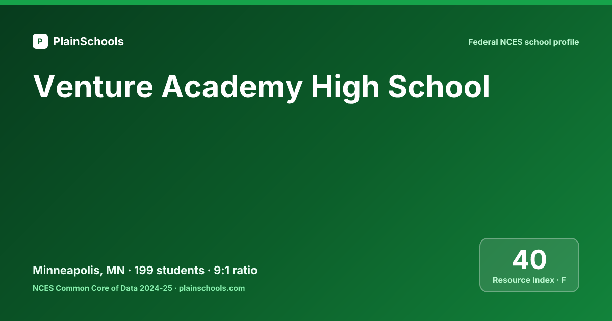 Venture Academy High School - Minneapolis, MN | 12.4:1 Student-Teacher ...